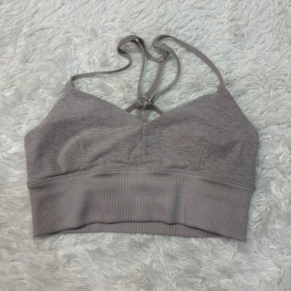 ALO Yoga Gray Sports Bra